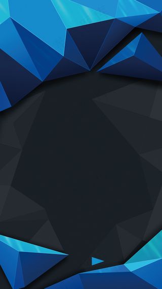 时尚简洁蓝色几何背景H5背景