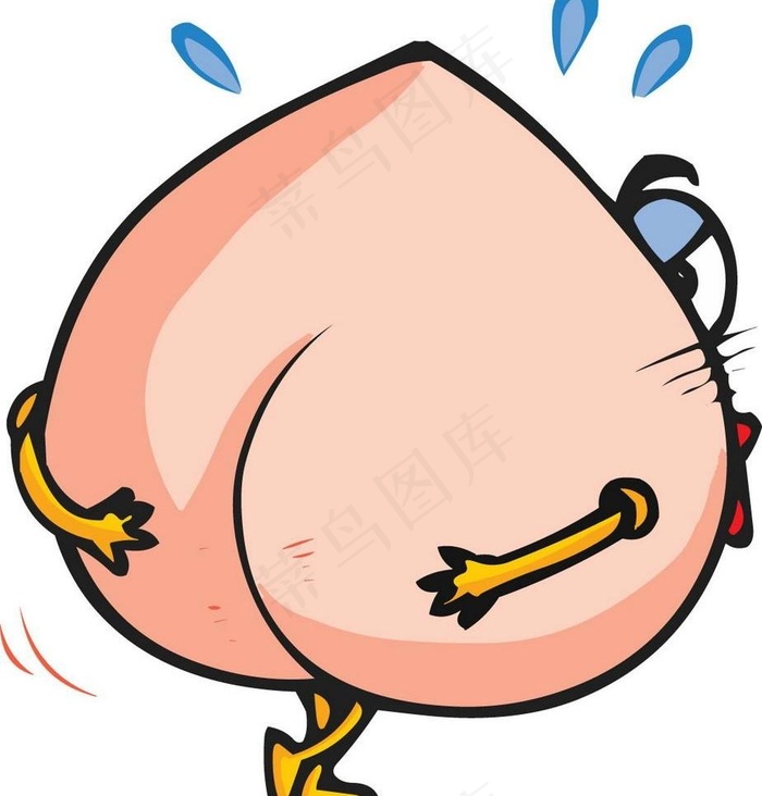 卡通水蜜桃图片