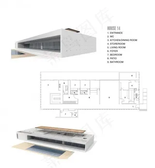 简洁的3D建筑室内效果图