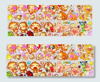 悠嘻猴墙纸贴花图片