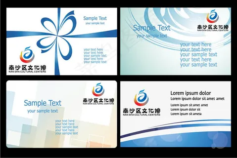 商业简洁名片矢量素材