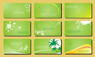 绿色名片设计