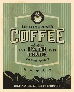 咖啡标签04-矢量素材