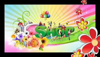 春天炫丽背景图