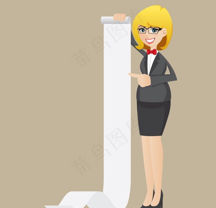 职业女性eps,ai矢量模版下载