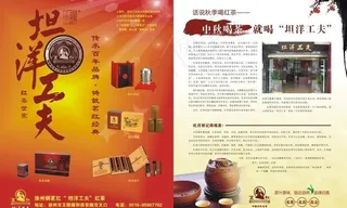 坦洋工夫茶杂志设计图片