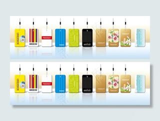 儿童卡通炫彩吊牌图片