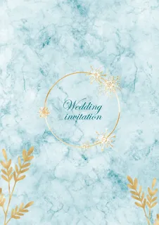 蓝色大理石纹理背景海报