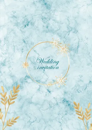 蓝色大理石纹理背景海报