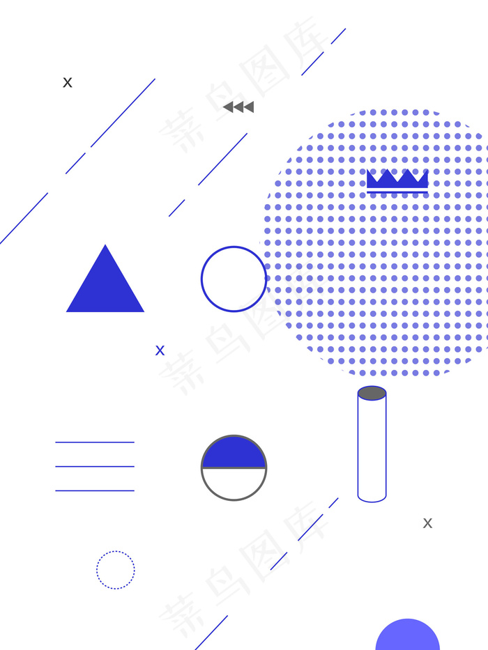 简约创意视觉几何图形背景素材(3542×4723像素/72dpi)ai矢量模版下载