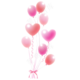 双11双12卡通汽球矢量免抠图