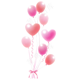 双11双12卡通汽球矢量免抠图