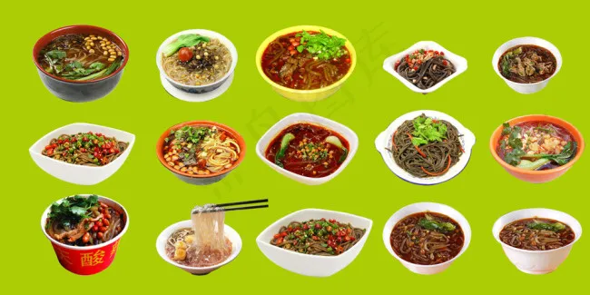 美味酸辣粉 小吃店图片 土豆粉粉...psd模版下载