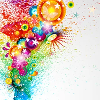 多彩鲜艳潮流背景