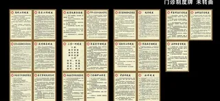 门诊制度牌图片