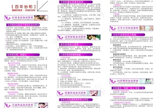 妇科三折页反图片