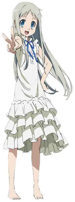 穿长裙子的动漫女孩