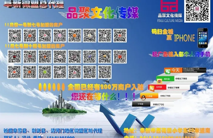 微信二维码宣传图片psd模版下载