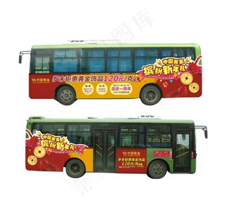 中国黄金车身广告