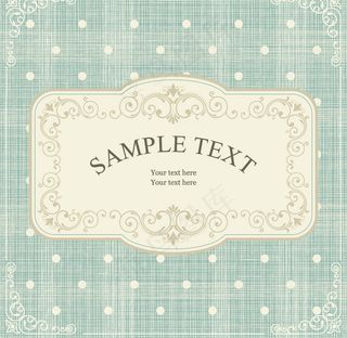 复古水玉点文本背景矢量素材下载