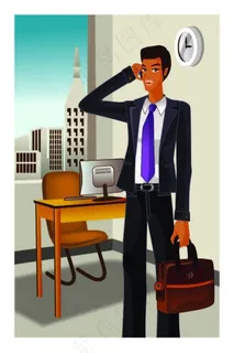 公司打电话的办公男性图 公司打电话的办公男性图