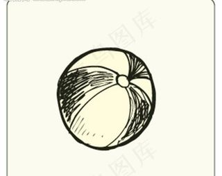 手绘皮球图片