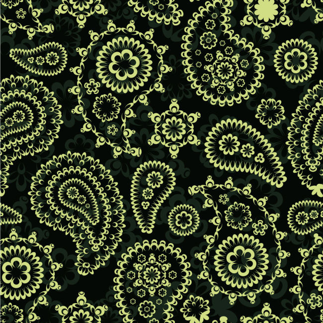 佩斯利涡旋纹腰果花男装复古印花