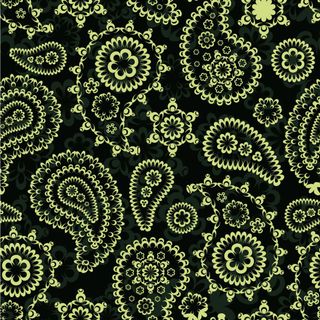 佩斯利涡旋纹腰果花男装复古印花