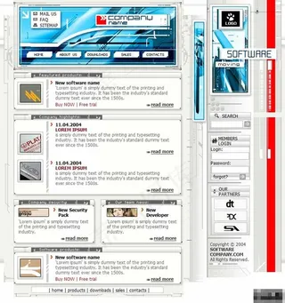 抽象软件开发企业网站模板