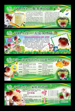 计划生育宣传展板