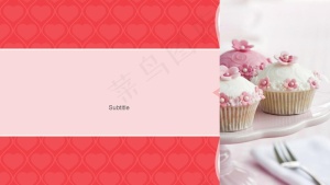 可爱蛋糕儿童生日PPT模板预览图