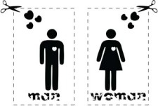 男人和女人的象征ai矢量模版下载