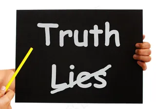 真理不在于板说明诚实