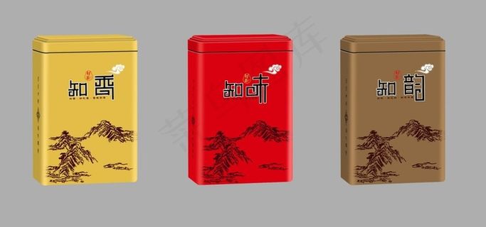 茶叶罐 铁罐 铁盒