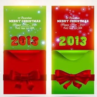 圣诞节精美横幅矢量二