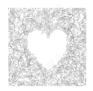 爱心花纹