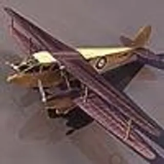 褐色3d飞机模型