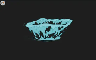 水花喷溅矢量动画