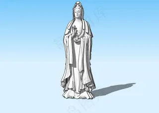 观音3d模型图片