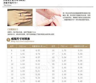 淘宝详情页面 戒指尺图片