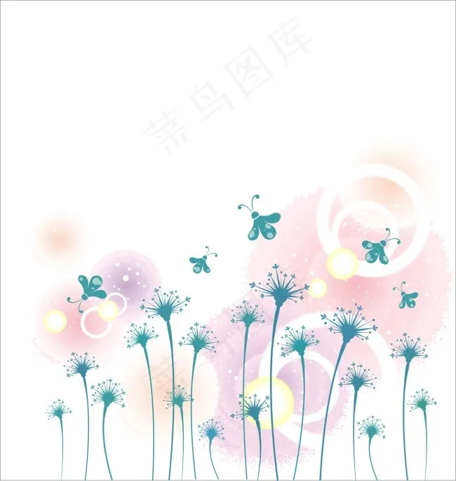 蒲公英的春天cdr矢量模版下载