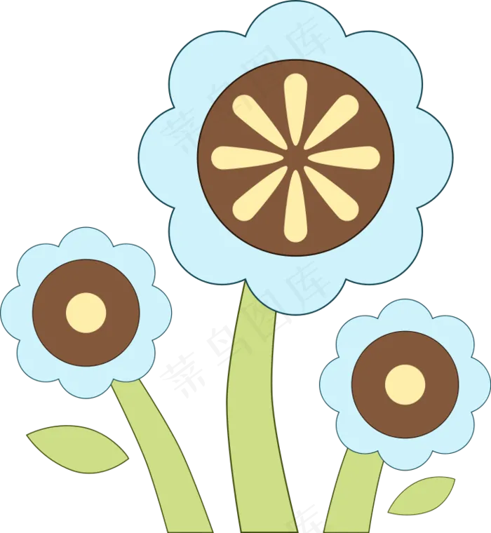 蓝色的花