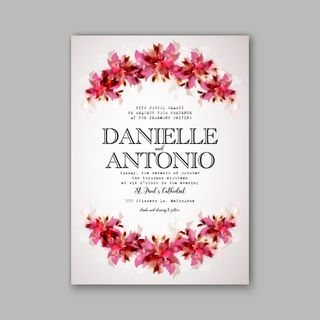 手绘花朵花卉鲜花水彩画矢量素材