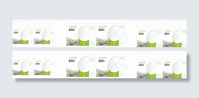 卧室吸顶灯包装图片cdr矢量模版下载