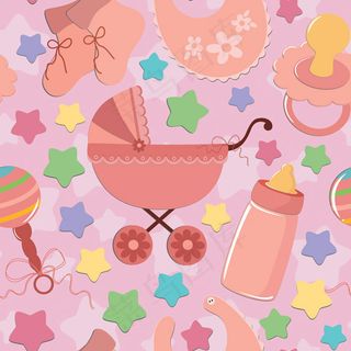 婴儿画布背景矢量素材