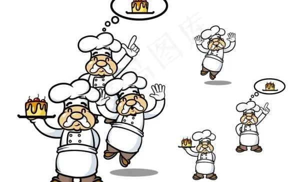 蛋糕师人物矢量素材ai矢量模版下载