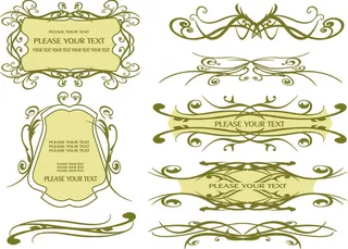 欧式线条边框03—矢量素材