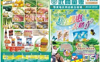 超市 dm 宣传单 春天 踏青图片