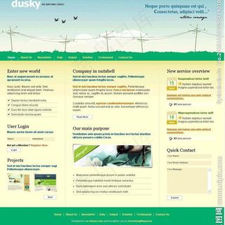 个人主页css模板图片