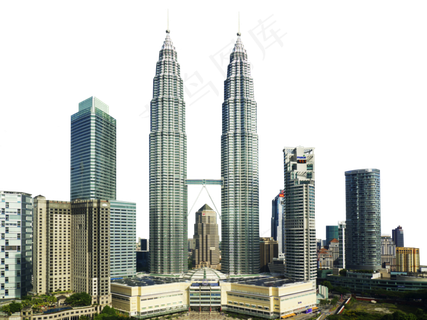 双子塔建筑群图片